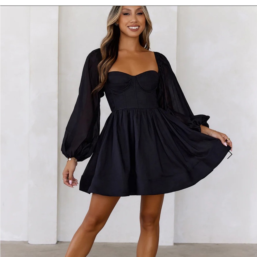 Hello Molly Black Mini Dress